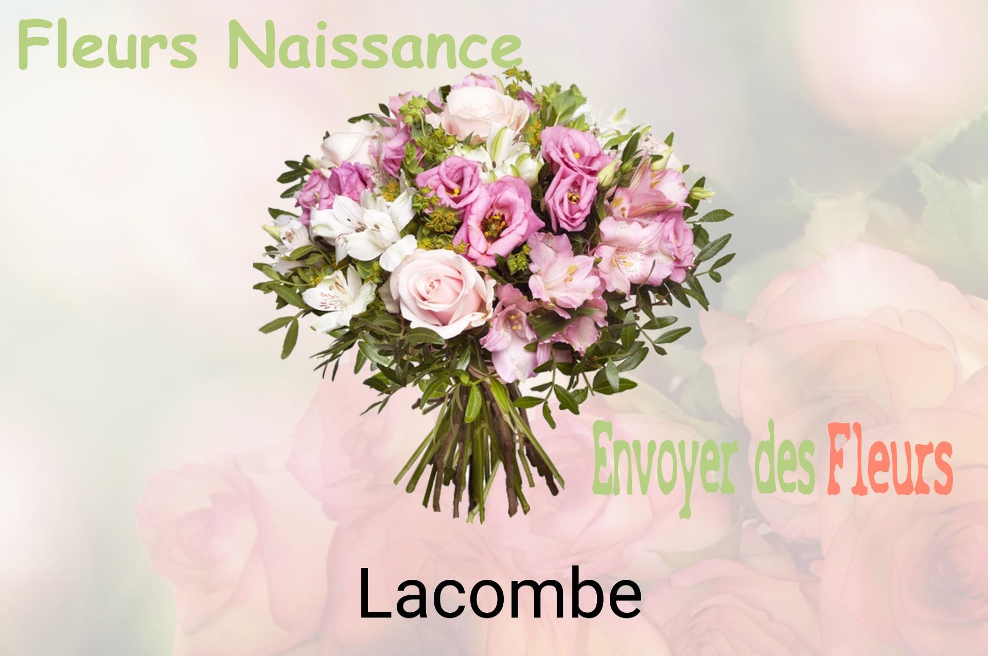 Bouquet de fleurs de naissance livré à Lacombe